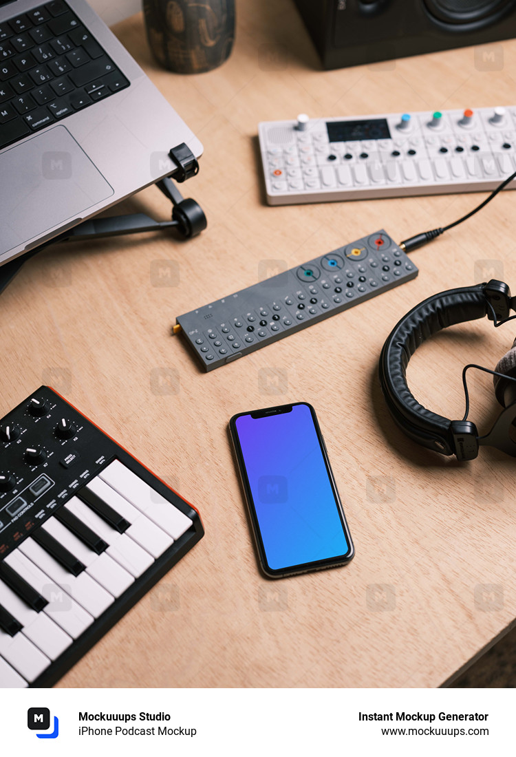 iPhone Podcast Mockup