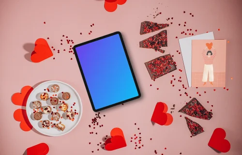 Romantic Tablet Mockup