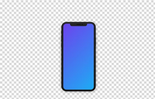 Dark Clay iPhone X mockup (Front)