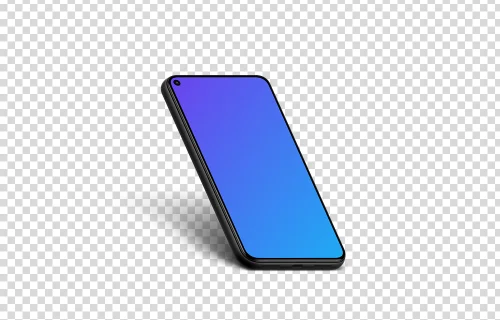 Google Pixel 5 Mockup (Isometric Left)