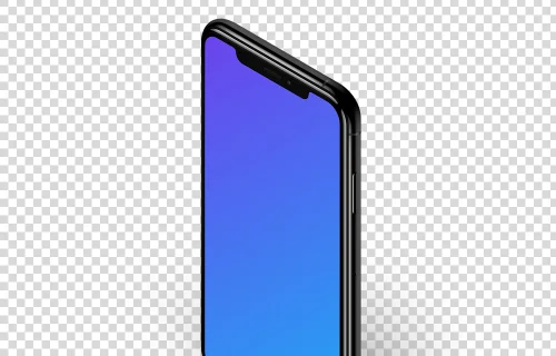 iPhone XS Isometric Stand mockup (Right)