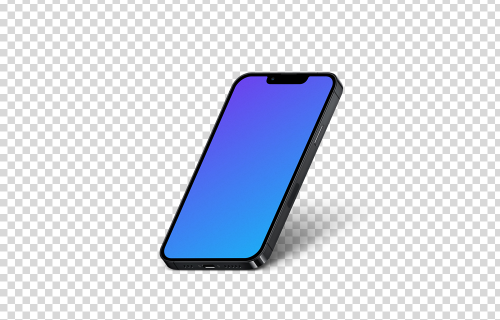 iPhone 13 Pro Mockup (Isometric Right)